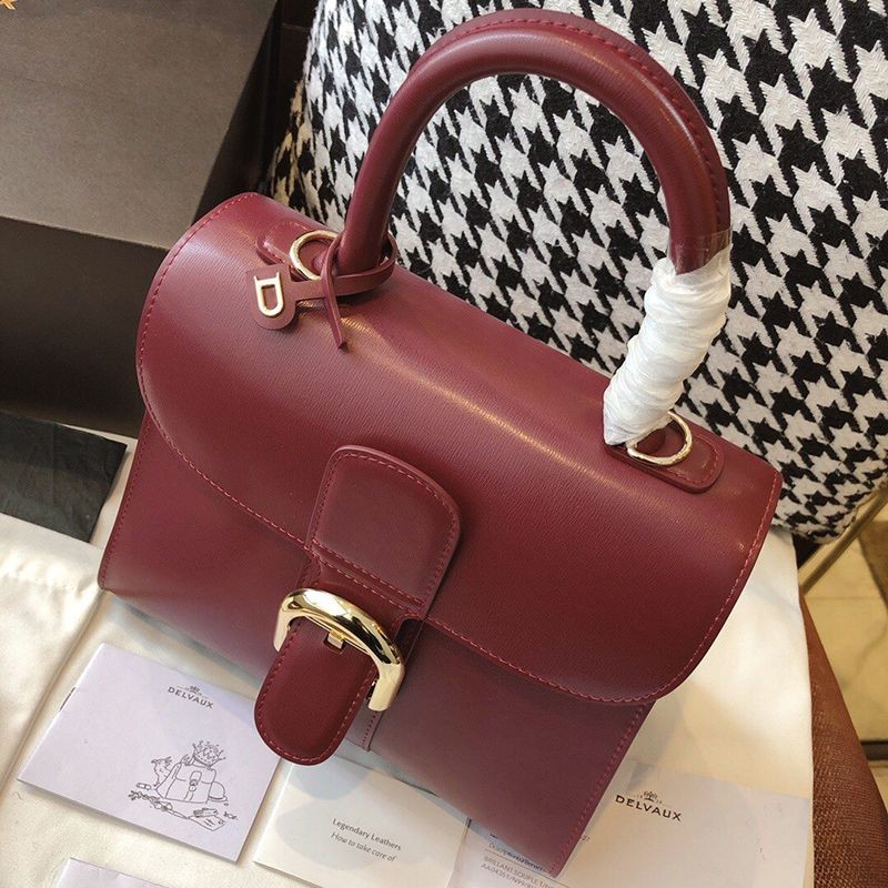 【デルボー ハンドバッグ コピー】ブリヨン Ivoryステッチ ミディアムハンドバッグ Det82089