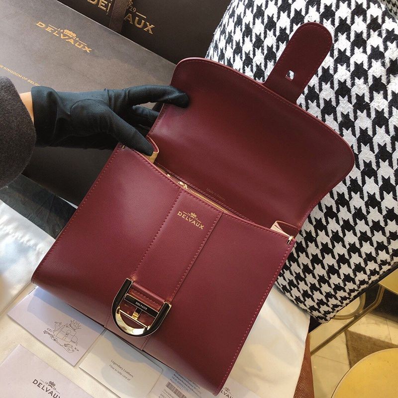【デルボー ハンドバッグ コピー】ブリヨン Ivoryステッチ ミディアムハンドバッグ Det82089
