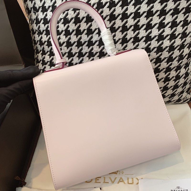 21-22AW【デルボー ショルダーバッグ 偽物】ブリヨン Ivoryステッチ ミディアムハンドバッグ Dei03009