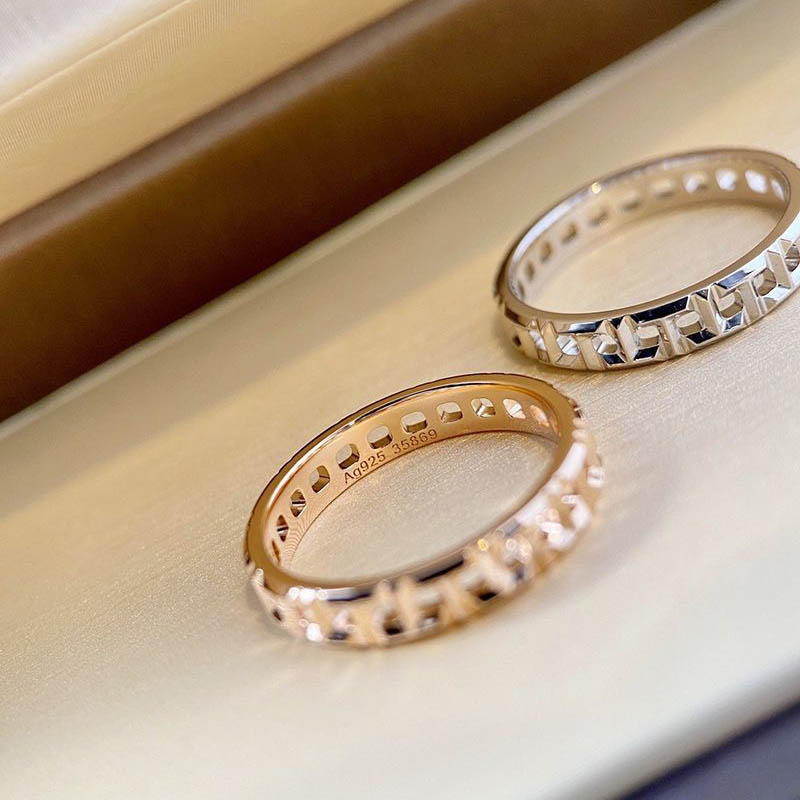超希少!ティファニー T トゥルー ナローリング コピー 18K 3.5mm Tio14229