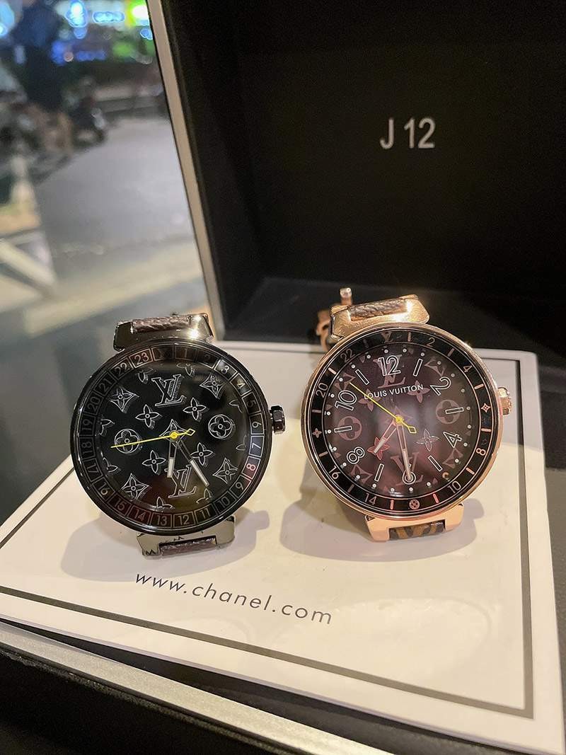 送料込 ルイヴィトン 時計 コピータンブール ストリート ダイバー 40mm vuj15515
