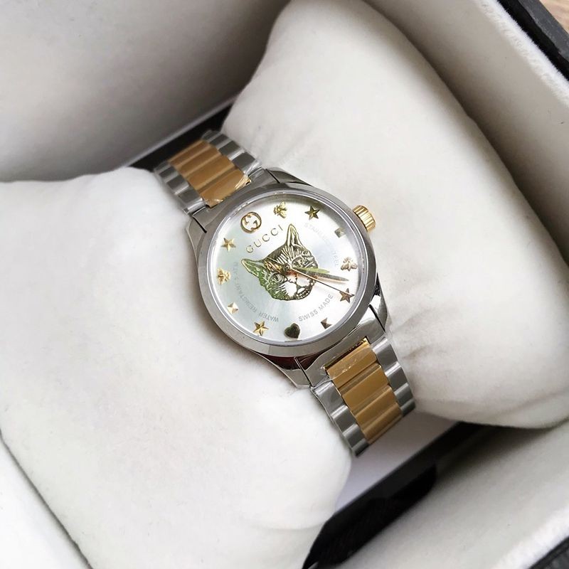 ★日本!!人気!グッチ G-タイムレス ウォッチ 偽物☆猫 38mm/27mm 腕時計 YA126596