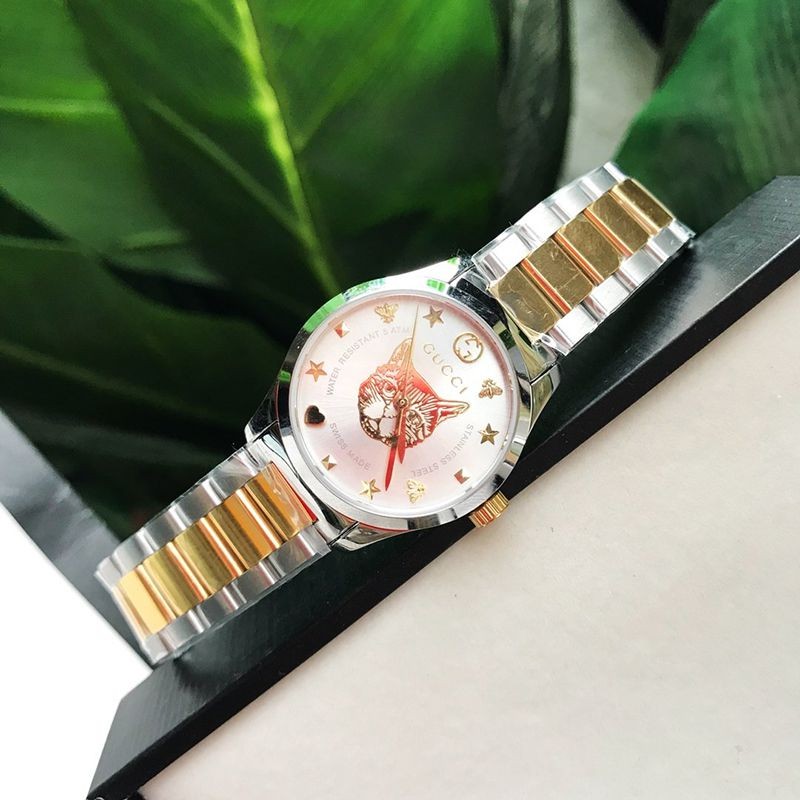 ★日本!!人気!グッチ G-タイムレス ウォッチ 偽物☆猫 38mm/27mm 腕時計 YA126596