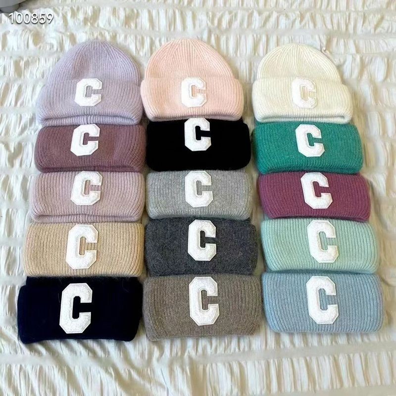 セリーヌ イニシャル付き カシミア ウール ビーニー コピー 全色 Cea33971