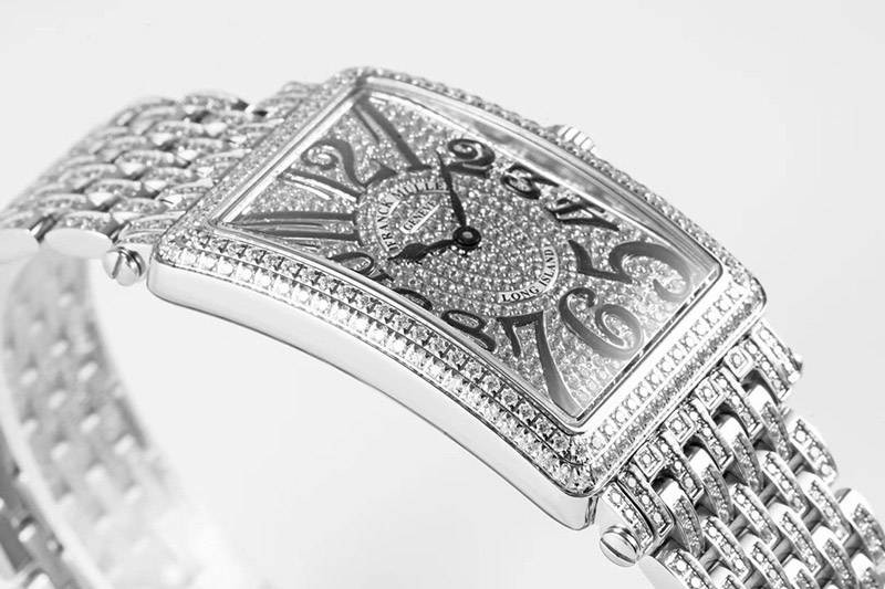 フランク・ミュラー ロングアイランド コピーN級品 全面ダイヤ frx55023