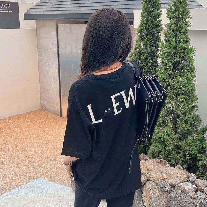ロエベ×スタジオジブリ 偽物 カオナシ クルーネック Tシャツ lox58214