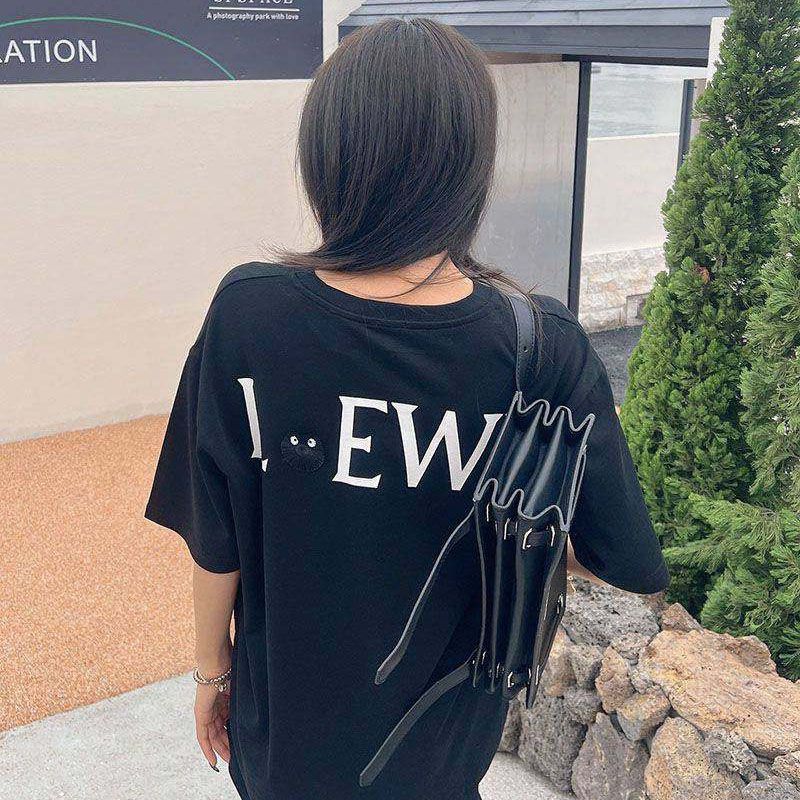 ロエベ×スタジオジブリ 偽物 カオナシ クルーネック Tシャツ lox58214