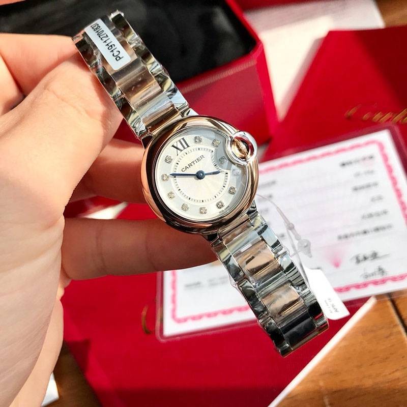 可愛いカルティエ コピー バロンブルー 28mm W3BB0005