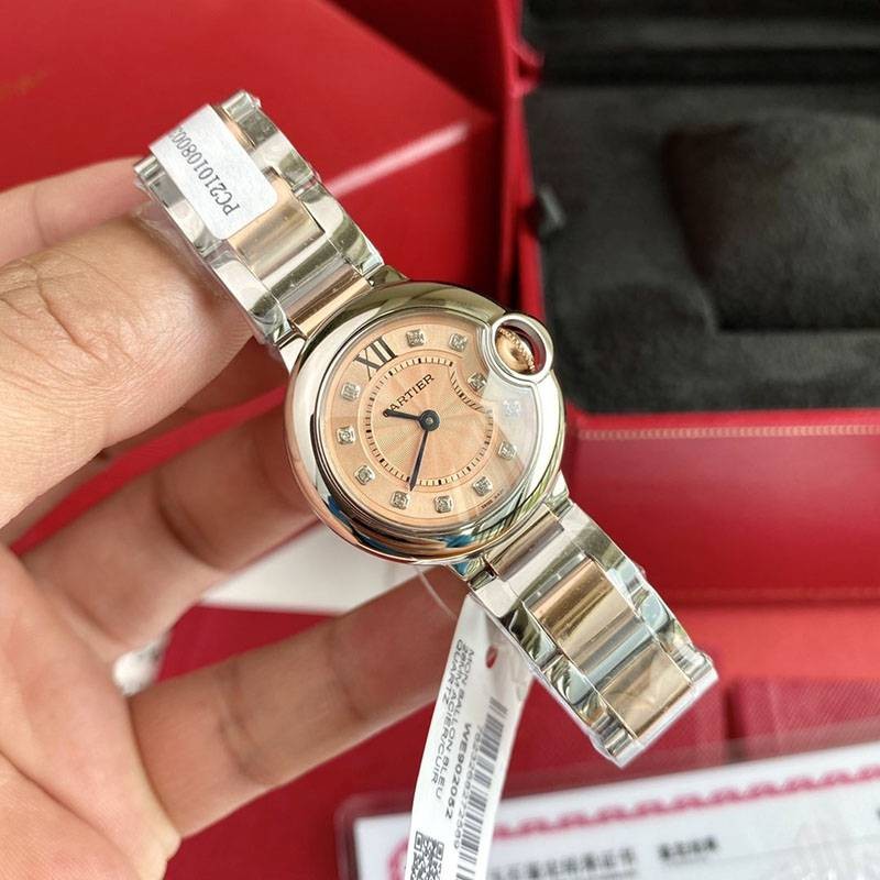 完売必至カルティエ スーパーコピー バロンブルー 28mm WE902052