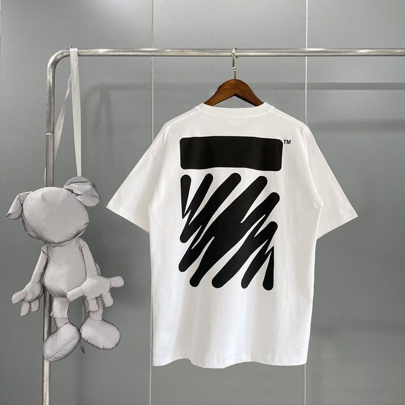 オフホワイト Diagonal コットンTシャツ 偽物 ofr65676