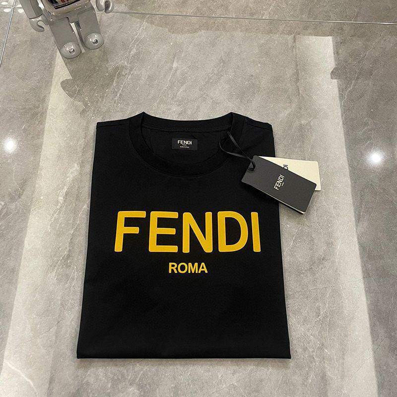 フェンディ◆クルーネックロゴジャージーTシャツ fev16119
