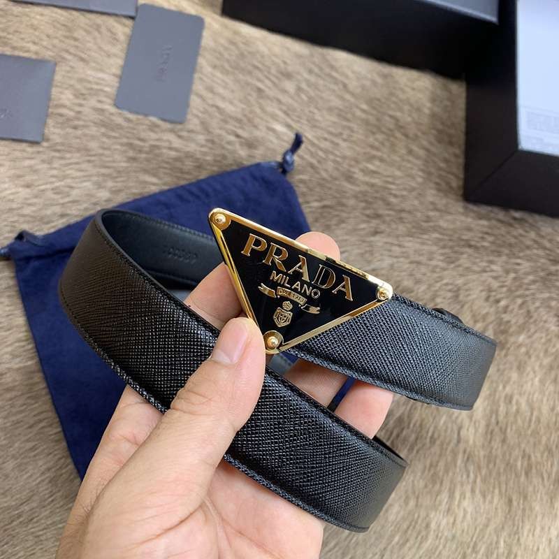 早い者勝ち♡プラダ ロゴトライアングル ベルト 偽物 3.0mm puj75603