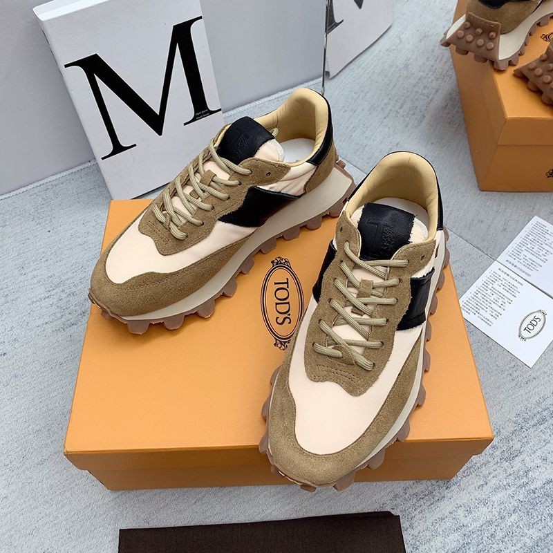 TODS スーパーコピー スエード&ファブリックスニーカー tor46589