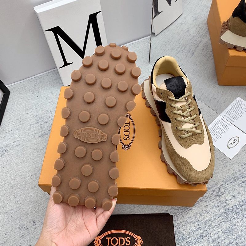 TODS スーパーコピー スエード&ファブリックスニーカー tor46589