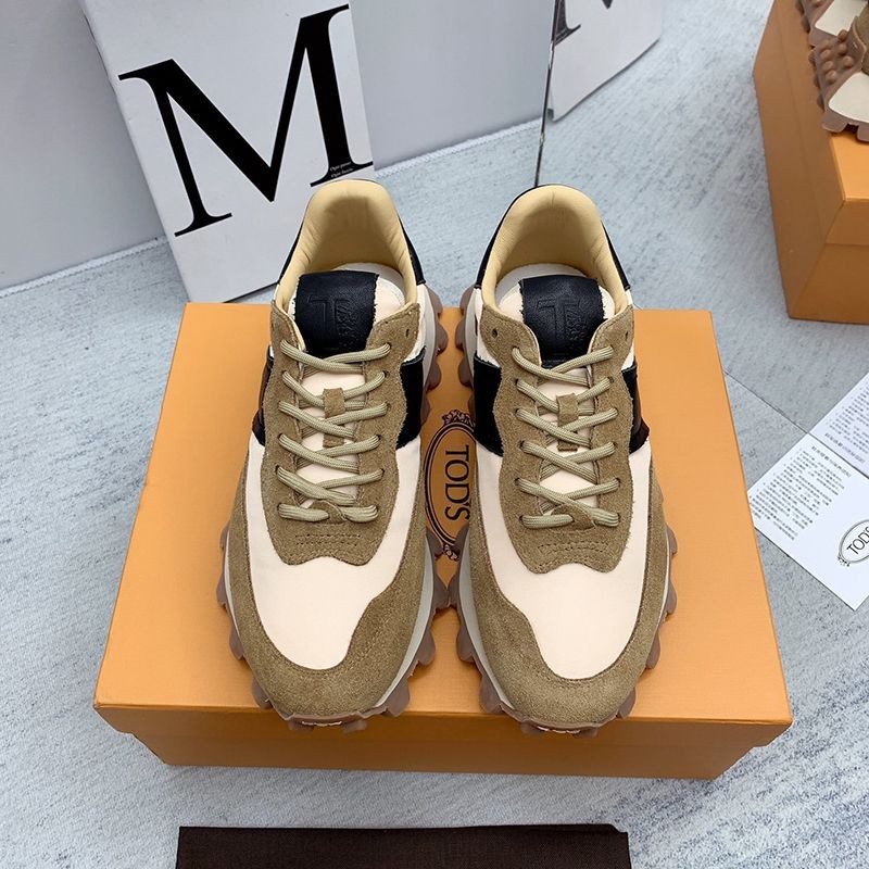 TODS スーパーコピー スエード&ファブリックスニーカー tor46589