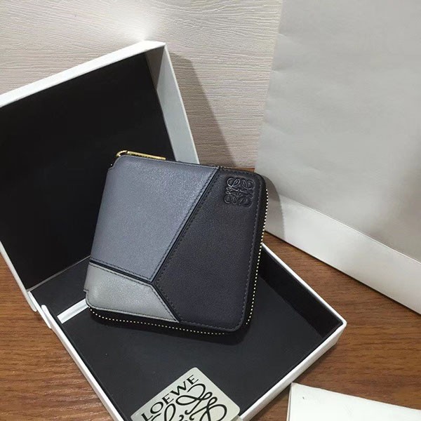 ロエベ◇パズル◇ラウンドジップ二つ折り財布 偽物 lon58093