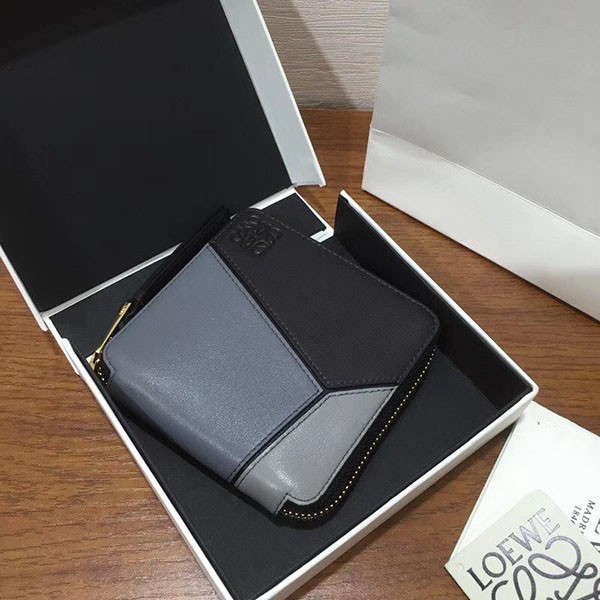 ロエベ◇パズル◇ラウンドジップ二つ折り財布 偽物 lon58093
