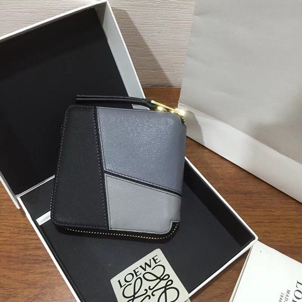 ロエベ◇パズル◇ラウンドジップ二つ折り財布 偽物 lon58093