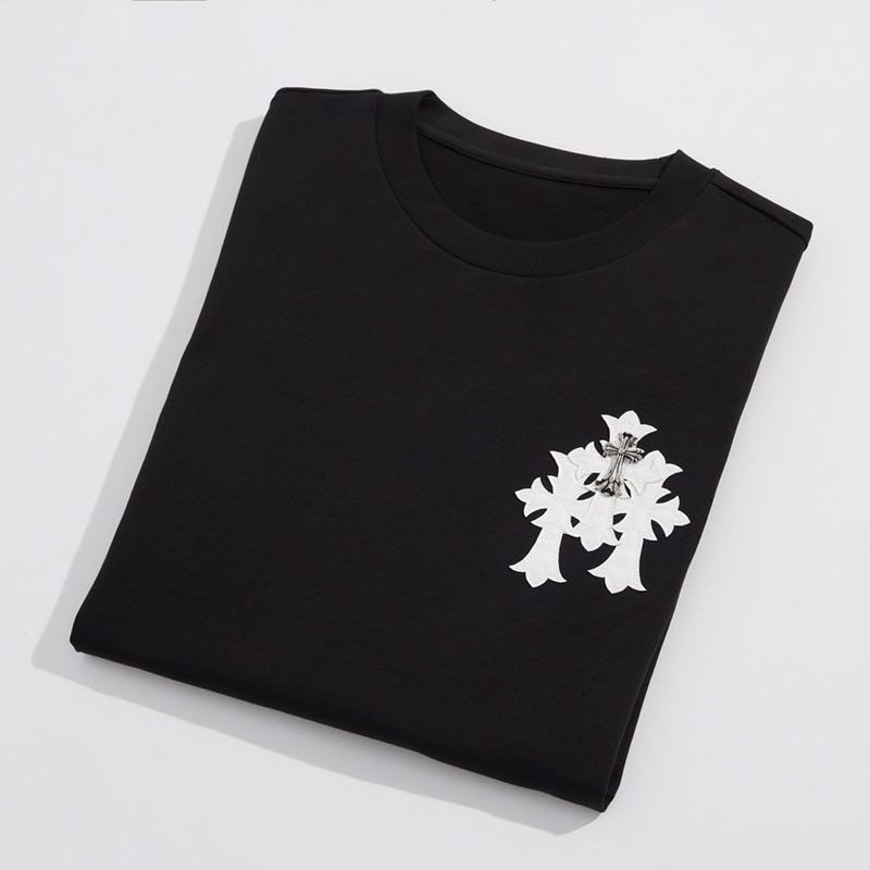 レア!クロムハーツ スーパーコピー トリプルクロスロゴ Tシャツ 2色 Kuo25360