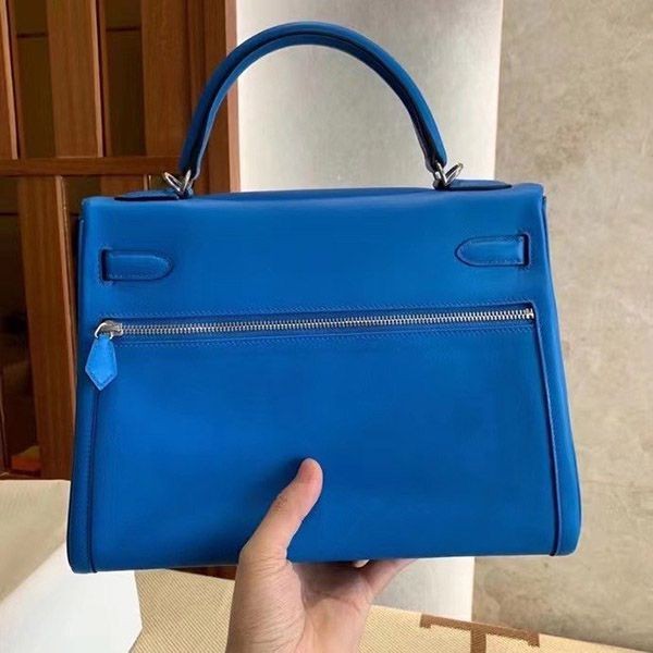 大人気!エルメス ケリー 偽物 32cm 内縫トゴ シルバー金具 erg23146
