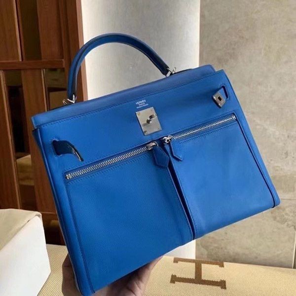 大人気!エルメス ケリー 偽物 32cm 内縫トゴ シルバー金具 erg23146