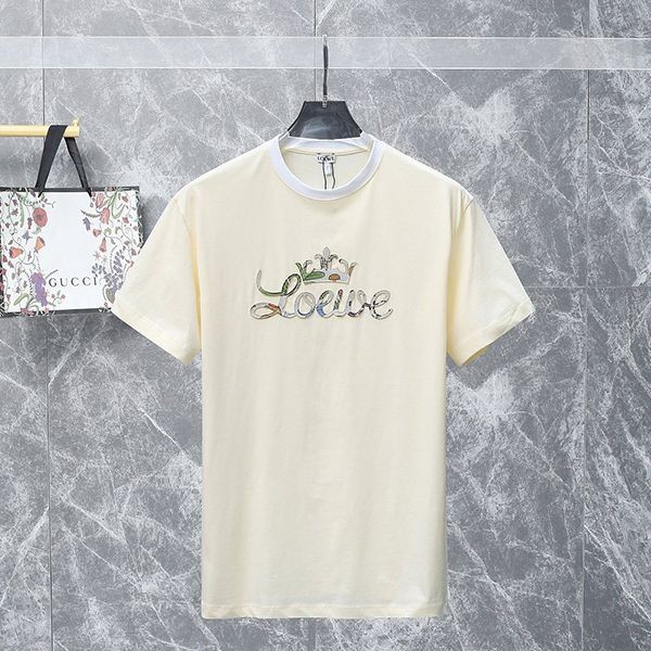 ロエベ アナグラムバイカラーコットンTシャツ コピー★ H928Y22X03