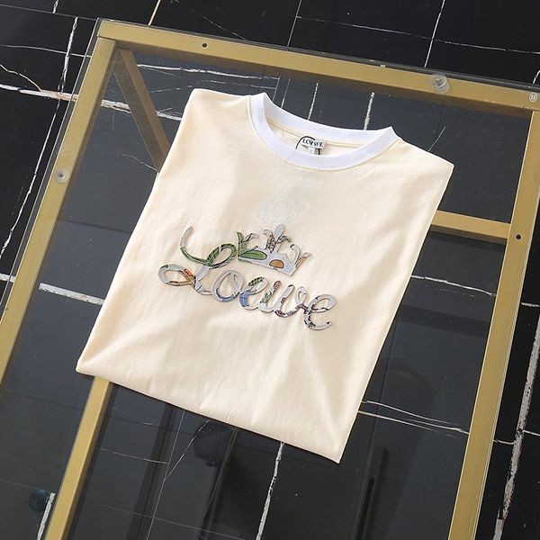 ロエベ アナグラムバイカラーコットンTシャツ コピー★ H928Y22X03