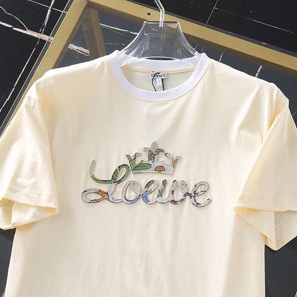 ロエベ アナグラムバイカラーコットンTシャツ コピー★ H928Y22X03