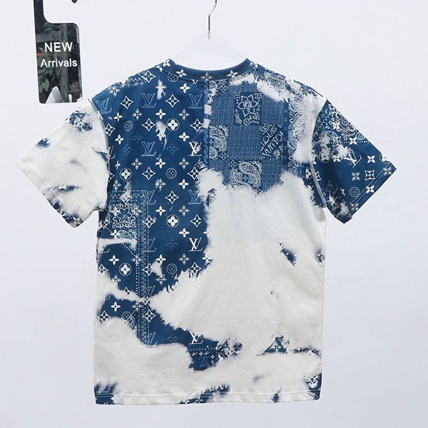 【大人気】ルイヴィトン モノグラムバンダナプリント Tシャツ パロディ vud06216