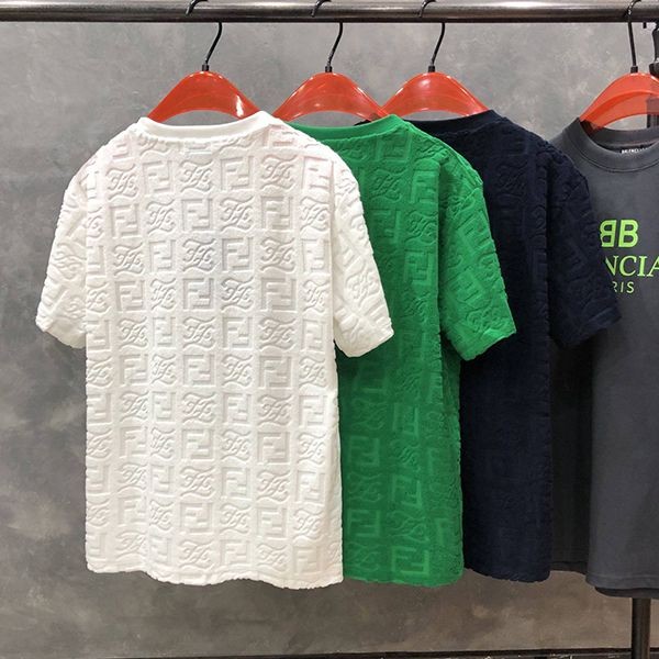 フェンディ FFロゴ モノグラム ブラック Tシャツ 偽物 3色 few32608