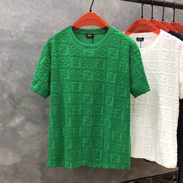 フェンディ FFロゴ モノグラム ブラック Tシャツ 偽物 3色 few32608