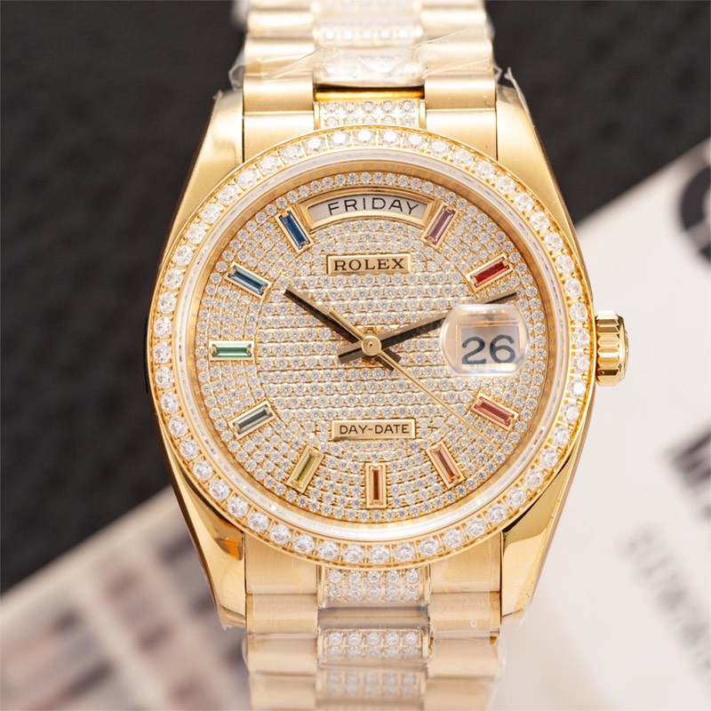 ロレックス デイトジャスト 偽物 全面ダイヤ 36mm roj94099