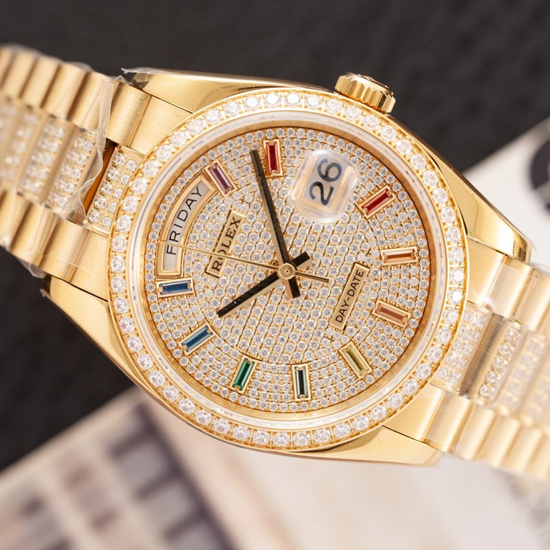ロレックス デイトジャスト 偽物 全面ダイヤ 36mm roj94099