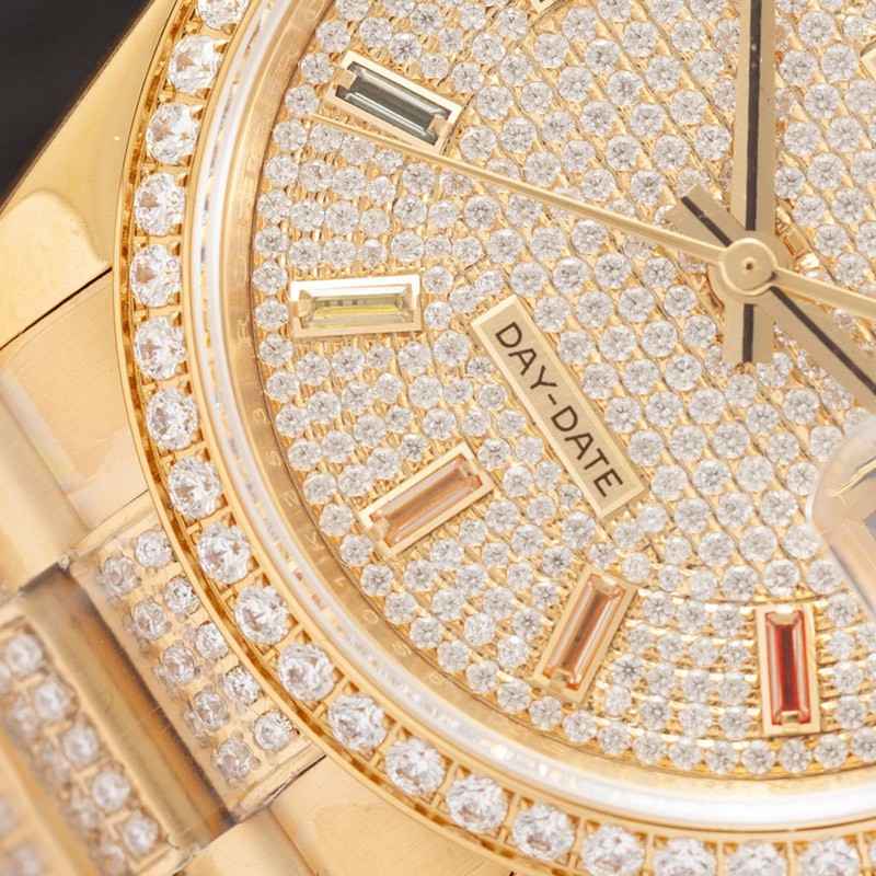 ロレックス デイトジャスト 偽物 全面ダイヤ 36mm roj94099