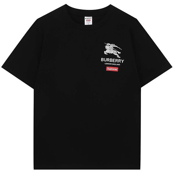 セール ♪コラボ シュプリーム × バーバリー ボックス ロゴ Tシャツ 偽物 2色 Bad48161