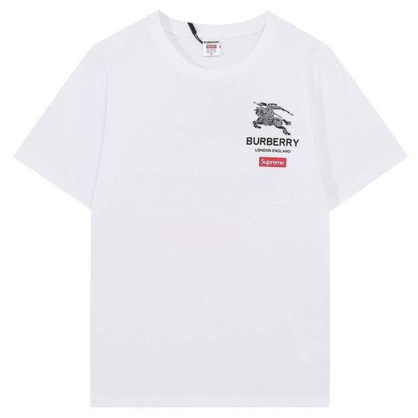 セール ♪コラボ シュプリーム × バーバリー ボックス ロゴ Tシャツ 偽物 2色 Bad48161