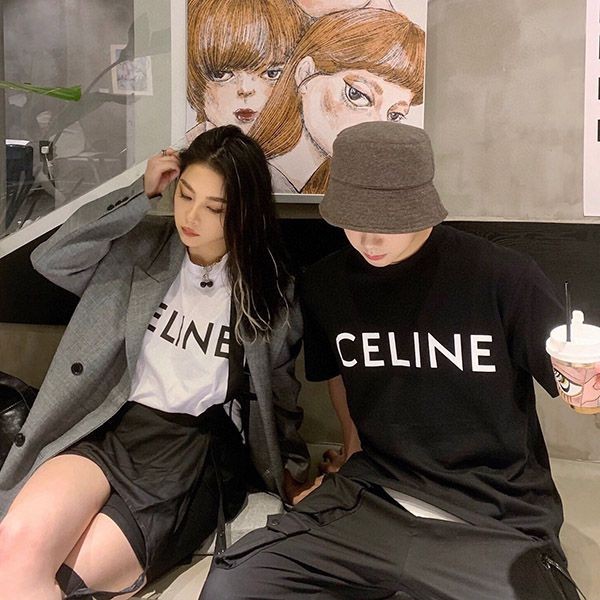 セリーヌ Tシャツ コピー クラシック ロゴ クルーネック 2X308916G コットンジャージー 半袖