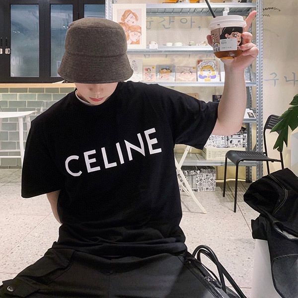 セリーヌ Tシャツ コピー クラシック ロゴ クルーネック 2X308916G コットンジャージー 半袖
