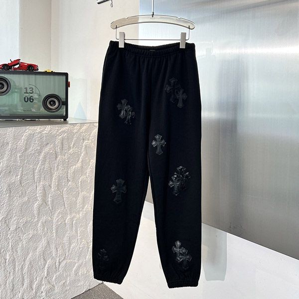 クロムハーツ 偽物 セメタリークロス コットン スウェットパンツ 2色 Kum27877