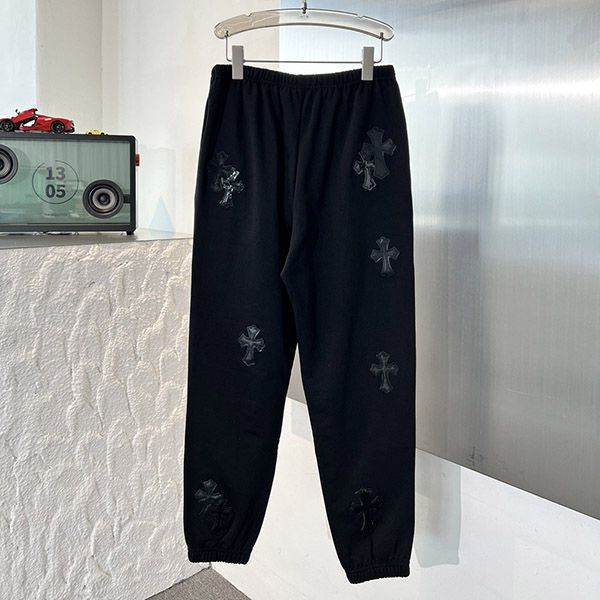 クロムハーツ 偽物 セメタリークロス コットン スウェットパンツ 2色 Kum27877