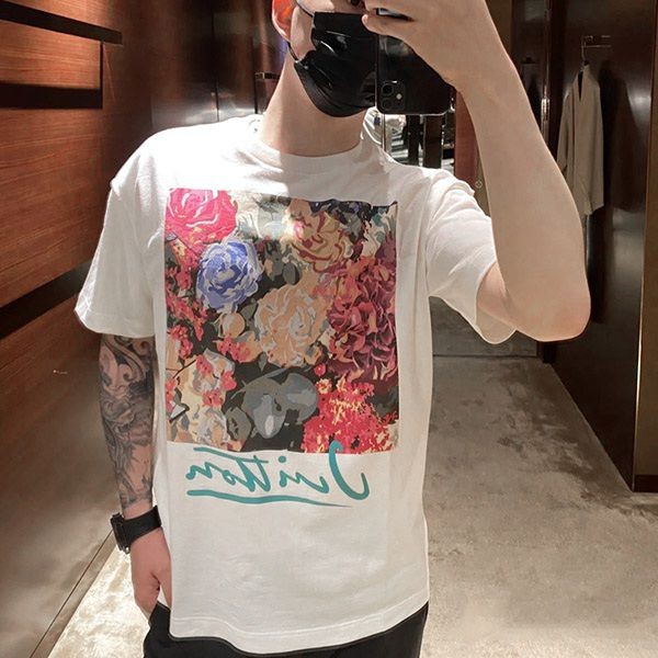 争奪戦ルイヴィトン フラワータペストリー Tシャツ 偽物 1AAGWM