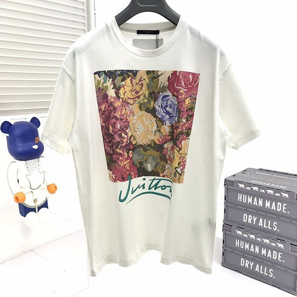 争奪戦ルイヴィトン フラワータペストリー Tシャツ 偽物 1AAGWM