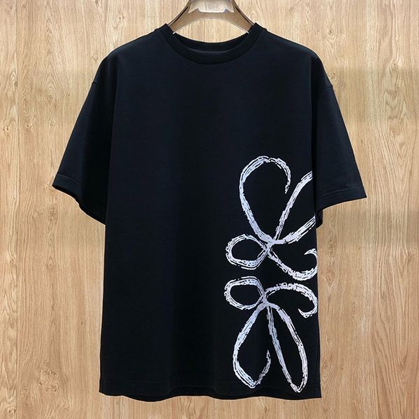 ロエベ★アナグラム ロゴ コットン 半袖 Tシャツ 偽物 lod46857