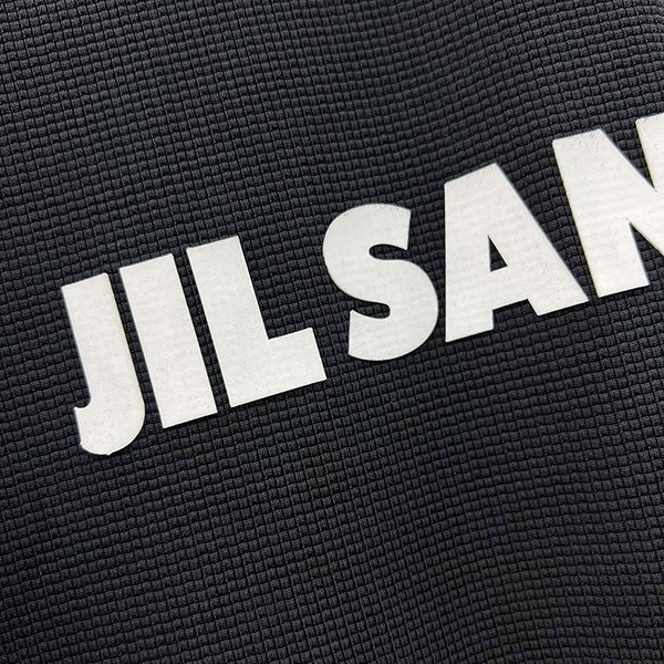セール ♪ジルサンダー+ ロゴTシャツ コピー 半袖 ブラック バックロゴ入り Jiq37993