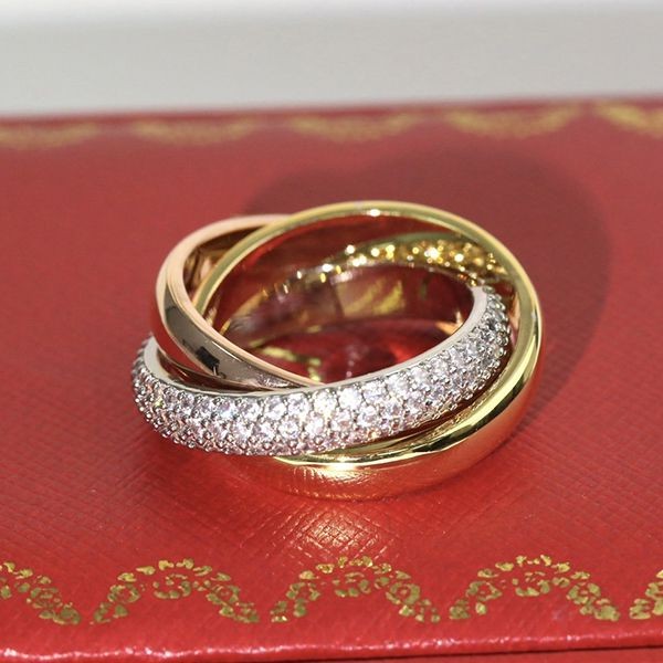 ★日本!!人気!カルティエ 18K リング ダイヤ トリニティリング 偽物 kar27093