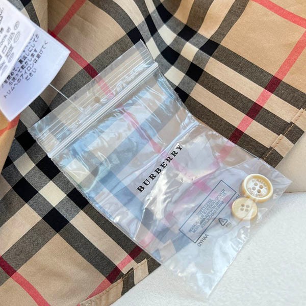 ★日本!!人気!バーバリー ロゴアップリケ チェック コットンポプリン シャツ コピー 805746111