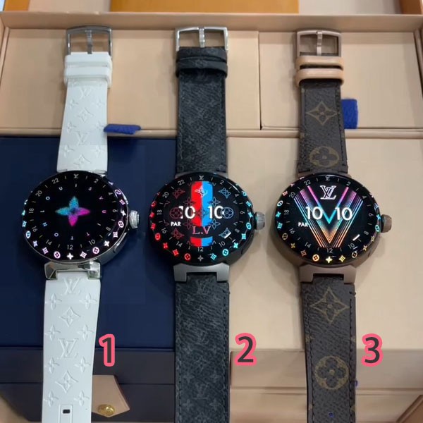 ルイヴィトン タンブール ホライゾン ライト・アップ ウォッチ 3色 QAD02Z