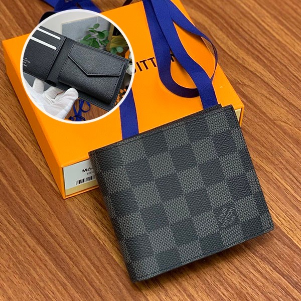 ルイヴィトン 二つ折り財布 コピー ポルトフォイユ マルコ NM ダミエ グラフィット N63336