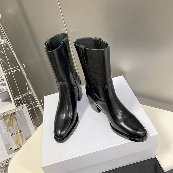 激安価格!セリーヌ コピー ロゴエンボ コンデ ミドルブーツ Cen46472
