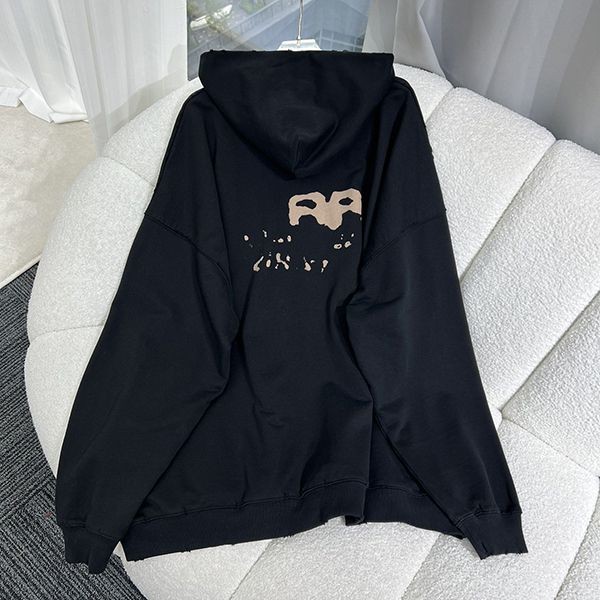 ★安心バレンシアガ 偽物 ミディアムフィット ロゴ フリースパーカー 3色 bak18164